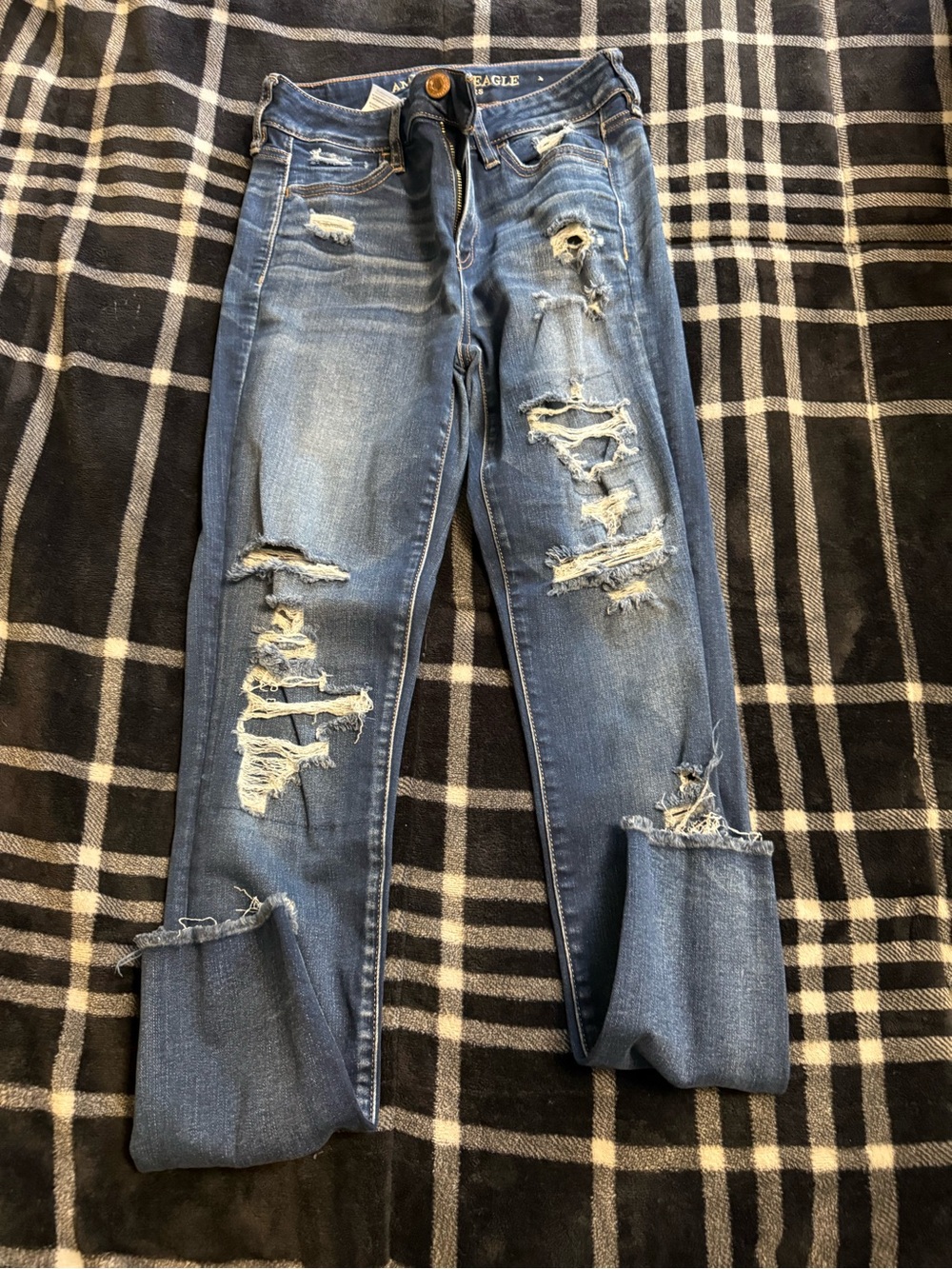 American Eagle high rise jegging crop size 4 long